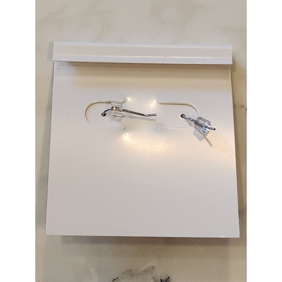 Sterling Silver Black & White Beaded Drop Earrings With Swarovski Elements - Picture 3 of 5